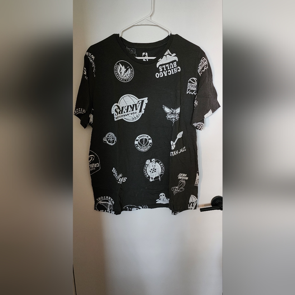 NBA Black and White Graphic Tee